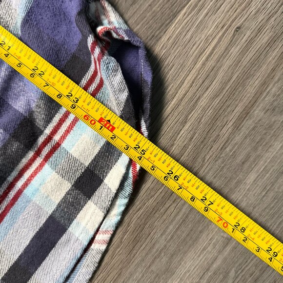 Psycho Bunny Men's Flannel Shirt - Purple Plaid - Picture 7 of 7